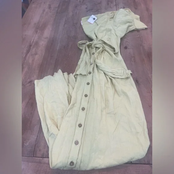 NWT Free people vintage summer midi dress in Lima bean size XS - Picture 7 of 12